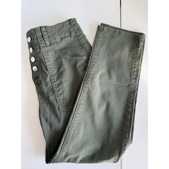 Veronica Beard Arya Strait Highrise 27 Green - Picture 9 of 9